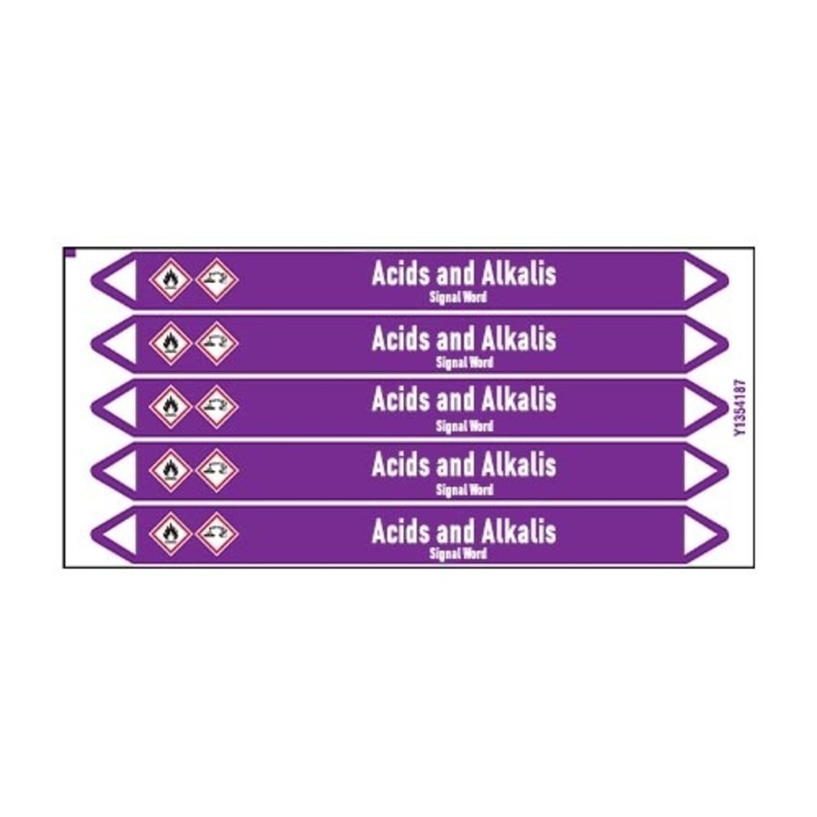 Pipe markers: Hydrochloric acid | English | Acids and Alkalis