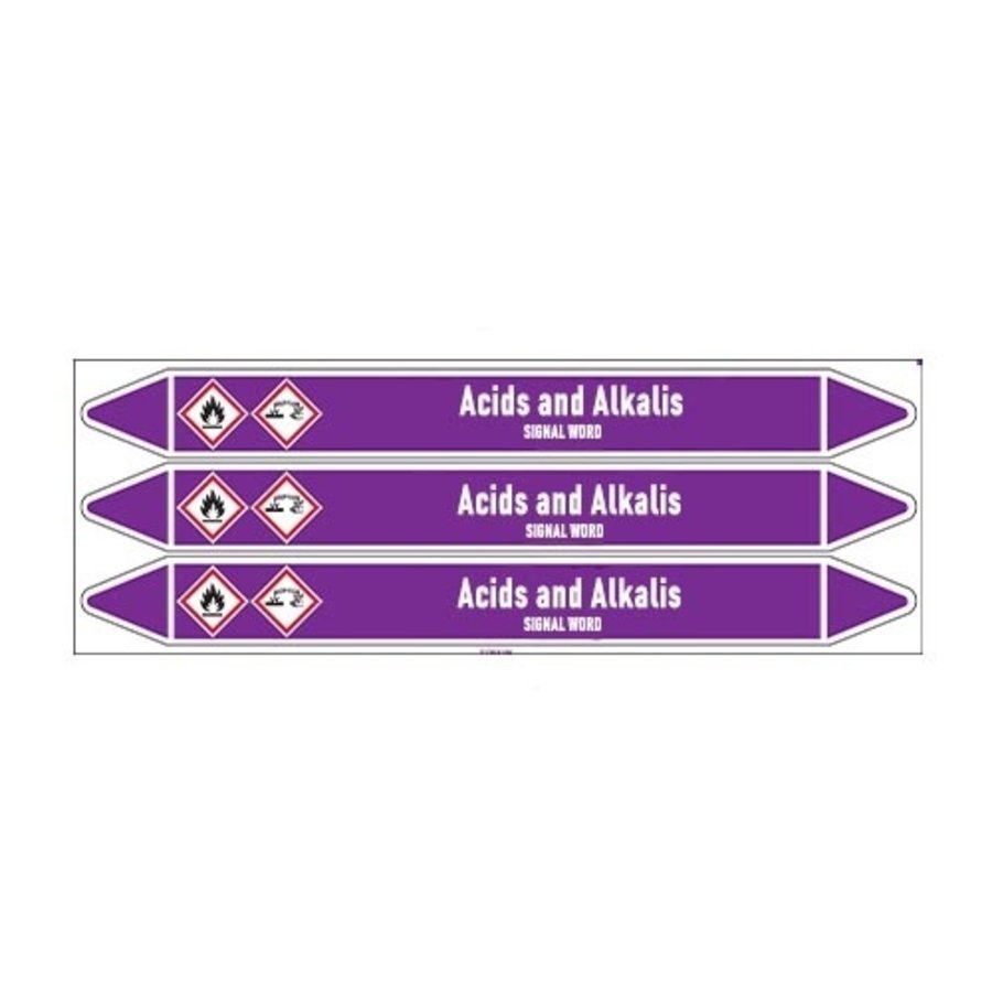 Pipe markers: Potassium | English | Acids and Alkalis