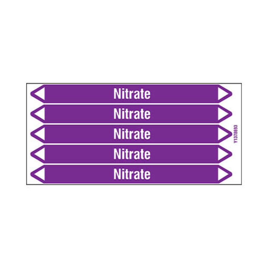 Pipe markers: Nitrate | English | Acids and Alkalis