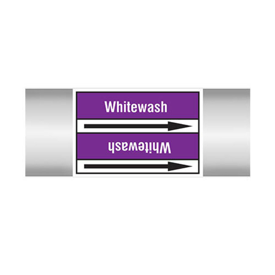 Pipe markers: Whitewash | English | Acids and Alkalis