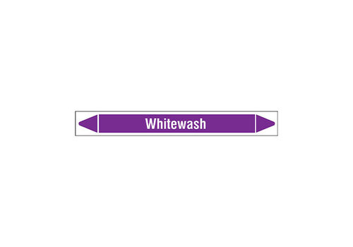 Pipe markers: Whitewash | English | Acids and Alkalis 