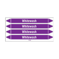 Pipe markers: Whitewash | English | Acids and Alkalis