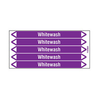 Pipe markers: Whitewash | English | Acids and Alkalis