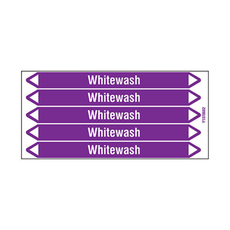 Pipe markers: Whitewash | English | Acids and Alkalis