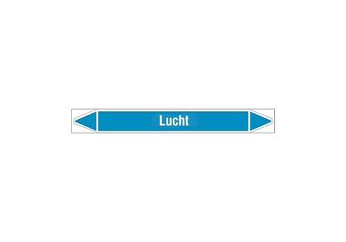 Pipe markers: Droge lucht | Dutch | Air 