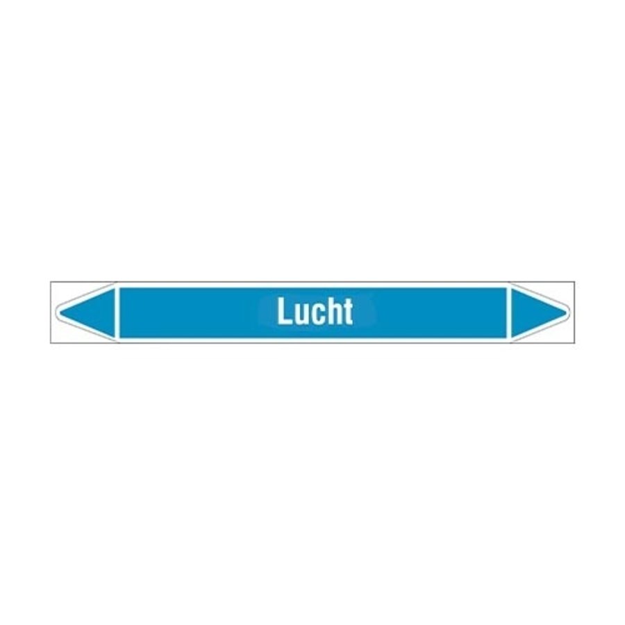 Pipe markers: Droge lucht | Dutch | Air