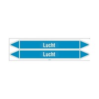 Pipe markers: Hete lucht | Dutch | Air