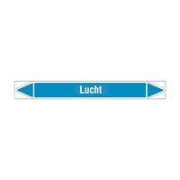 Pipe markers: Hete lucht | Dutch | Air