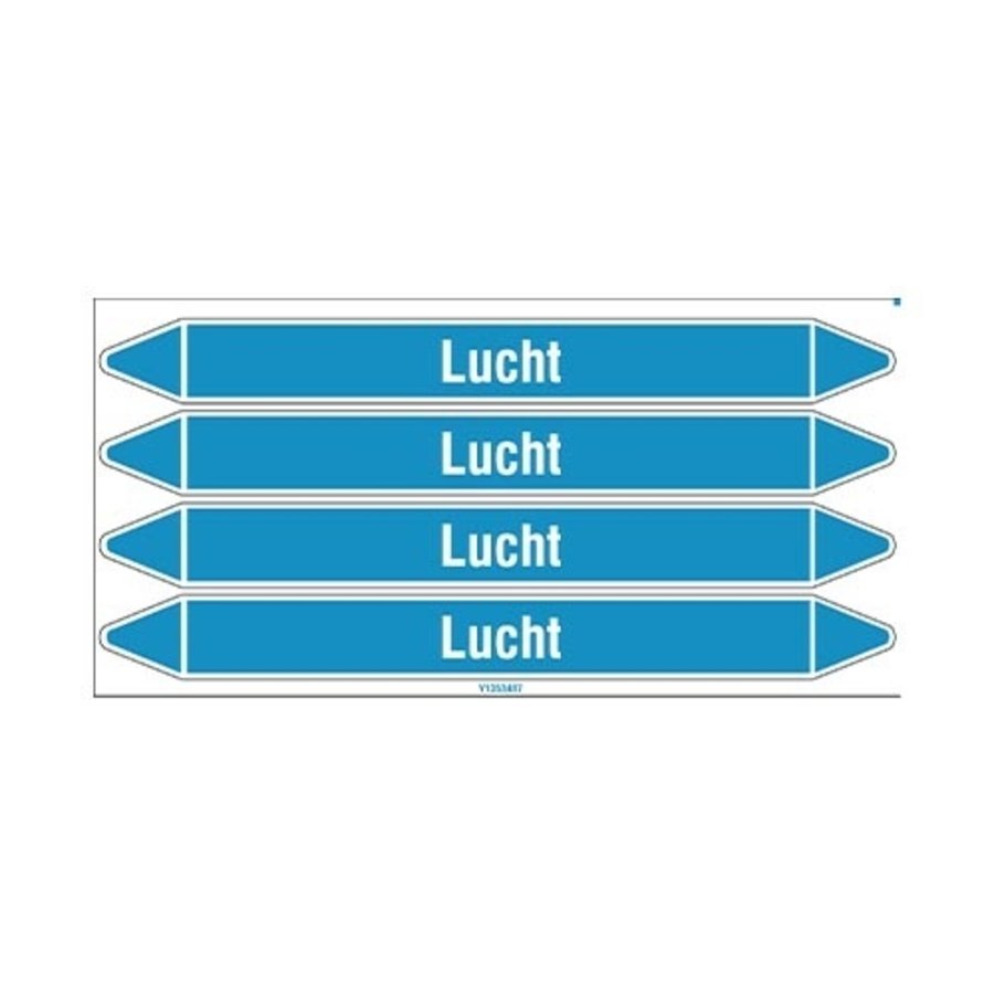 Pipe markers: Lucht | Dutch | Air