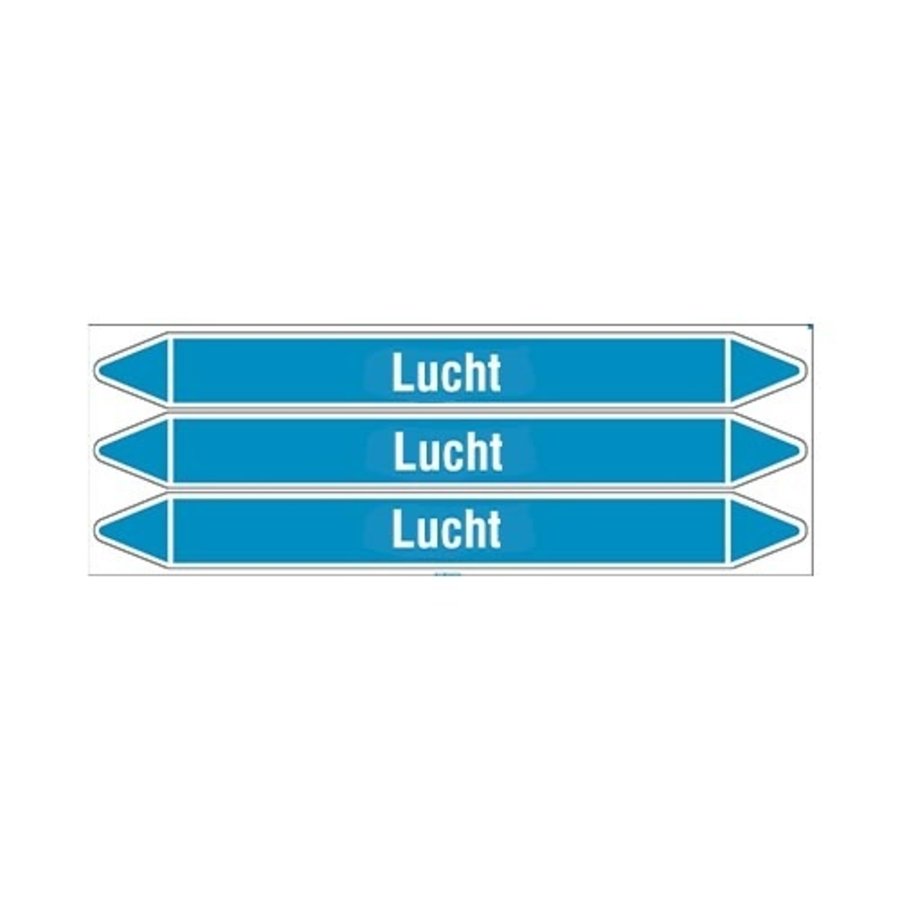 Pipe markers: Lucht | Dutch | Air