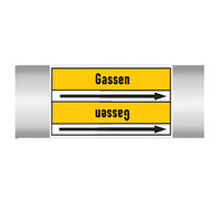 Pipe markers: Droog stikstofgas | Dutch | Gas