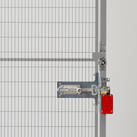 Mechanical lock-in prevention unit for hinged doors.