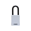 Aluminium safety padlock with white cover 76/40 white