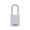 Abus Aluminium safety padlock with white cover 84787