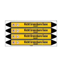 Pipe markers: Schutzgas | German | Non-flammable gas