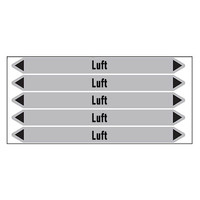 Pipe markers: Arbeitsluft | German | Luft