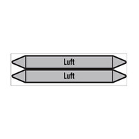 Pipe markers: Atemluft | German | Luft