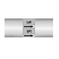 Pipe markers: Druckluft 4 bar | German | Luft
