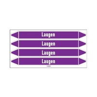 Pipe markers: Lauge | German |  Alkalis