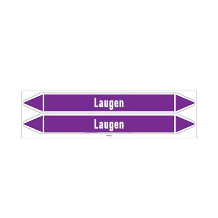 Pipe markers: Lauge | German |  Alkalis