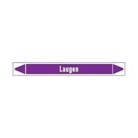Pipe markers: Lauge | German |  Alkalis