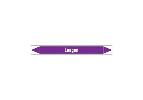 Pipe markers: Lauge | German |  Alkalis 