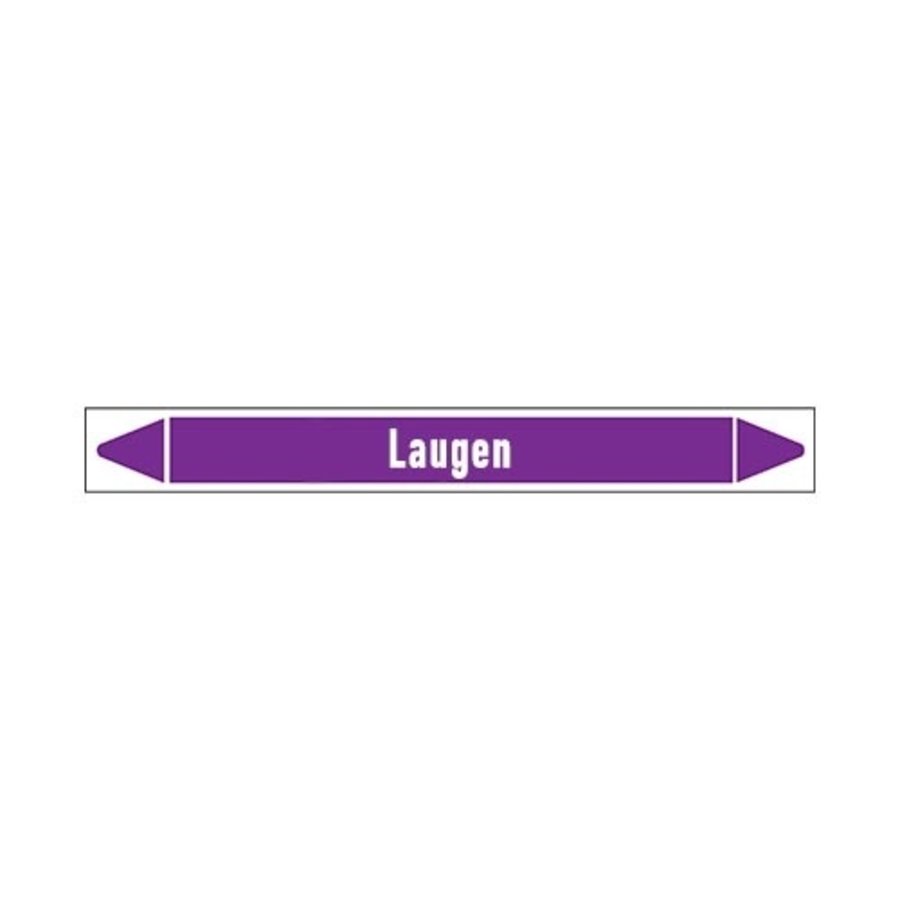 Pipe markers: Lauge | German |  Alkalis