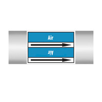 Pipe markers: Breathing air | English | Air