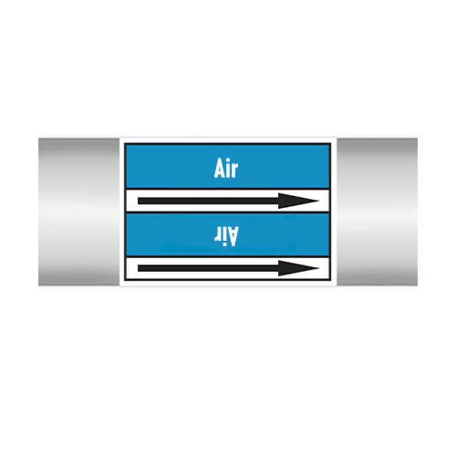 Pipe markers: Breathing air | English | Air