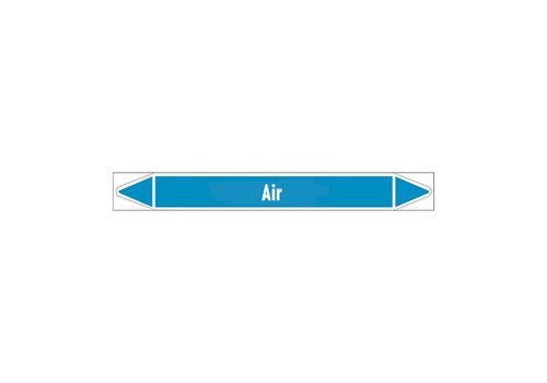 Pipe markers: Breathing air | English | Air 