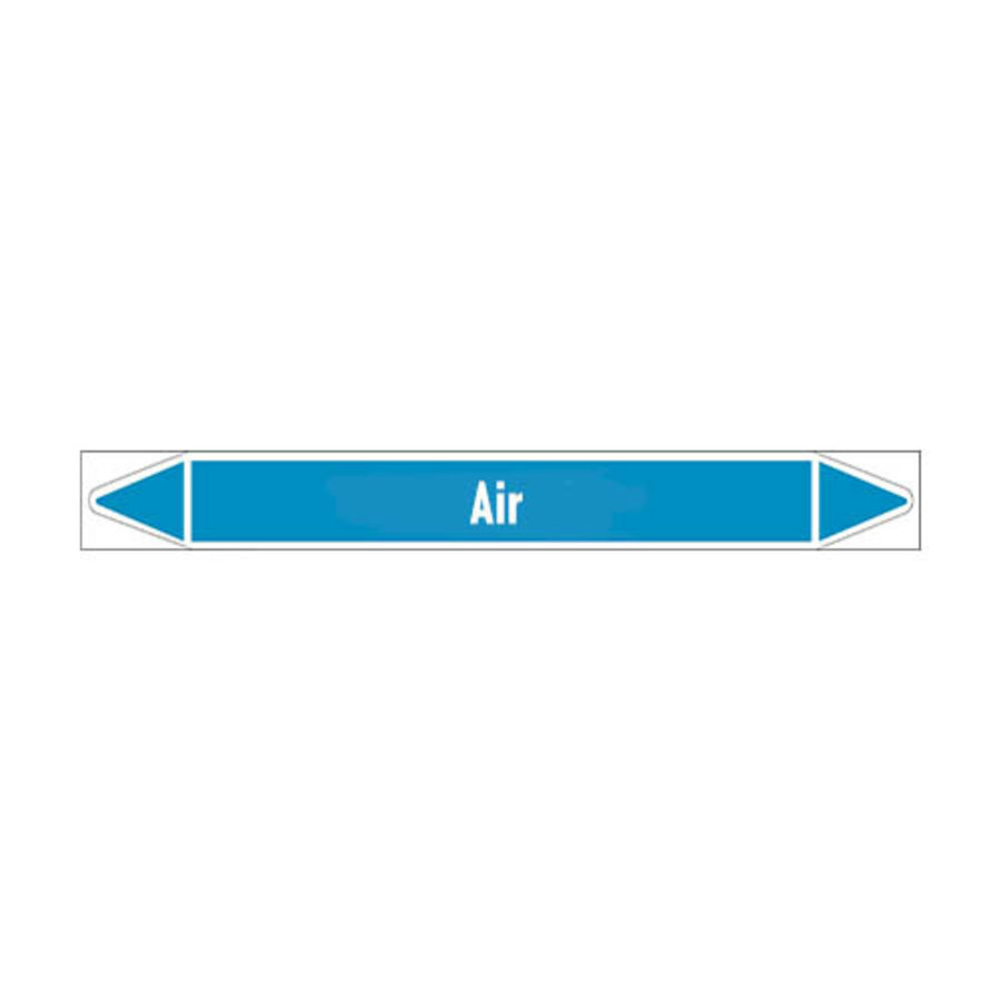 Pipe markers: Compressed air 1.5 bar | English | Air