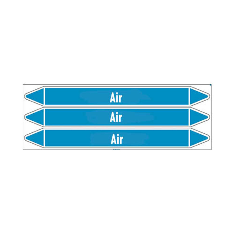 Pipe markers: Conditioning air | English | Air