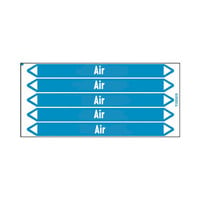 Pipe markers: Extracted air | English | Air