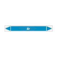 Pipe markers: Extracted air | English | Air