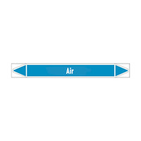 Pipe markers: New air | English | Air