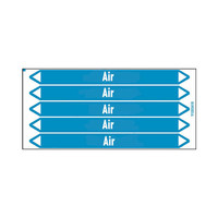 Pipe markers: Purified air | English | Air