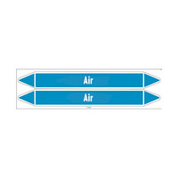 Pipe markers: Sterile air | English | Air