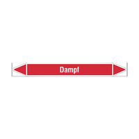 Pipe markers: Dampf 1,5 bar | German | Steam