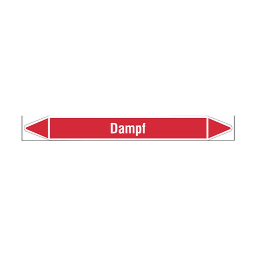 Pipe markers: Dampf 12 bar | German | Steam