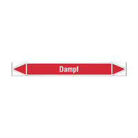 Pipe markers: Dampf 3 bar | German | Steam