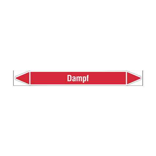 Pipe markers: Dampf 3 bar | German | Steam 
