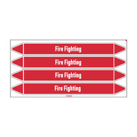 Pipe markers: Carbon foam | English | Fire Fighting