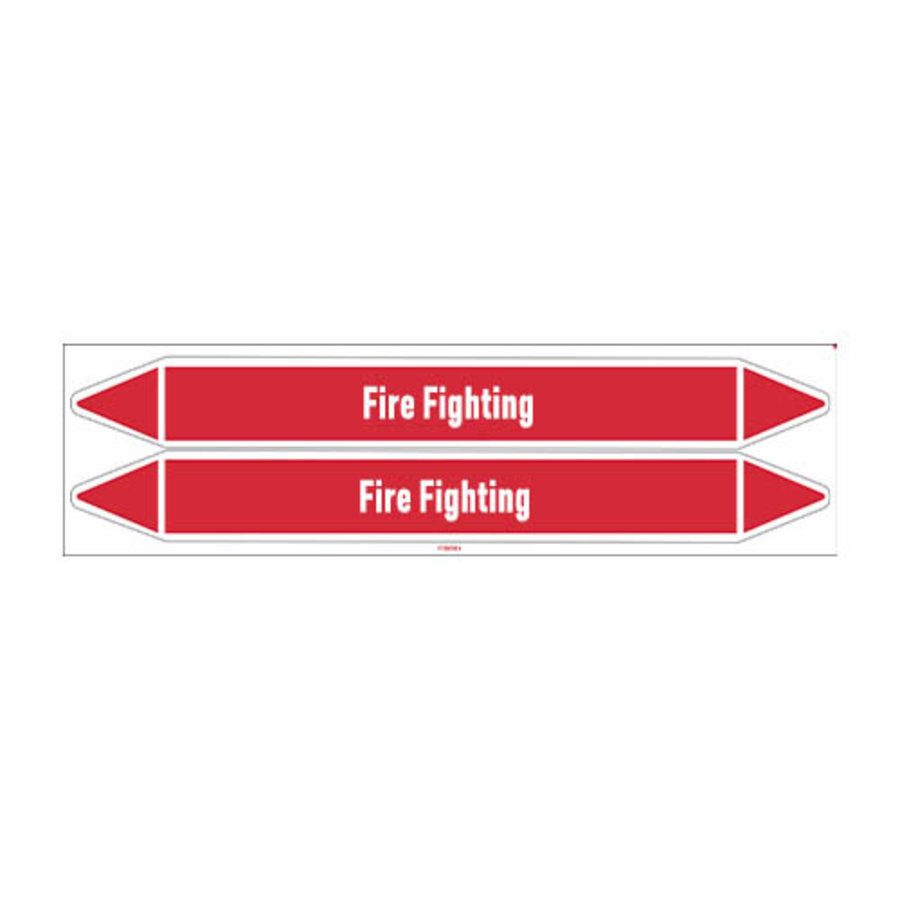 Pipe markers: Carbon foam | English | Fire Fighting