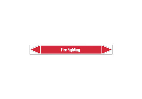 Pipe markers: Carbon foam | English | Fire Fighting 