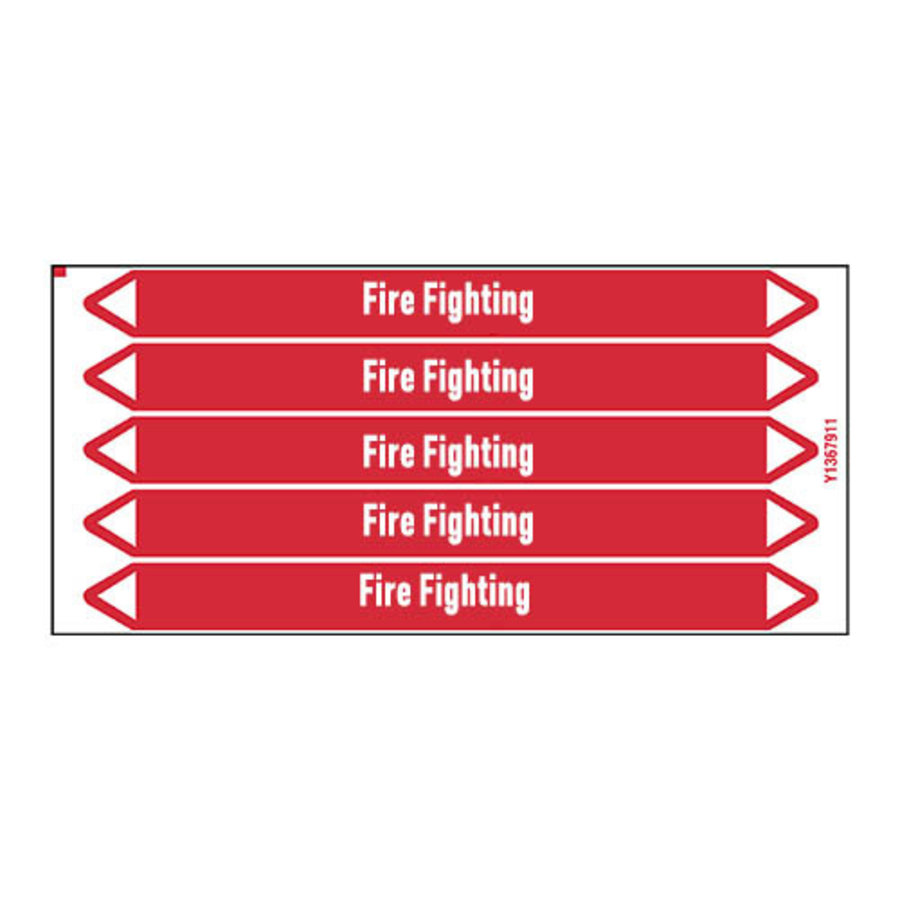 Pipe markers: Foam | English | Fire Fighting