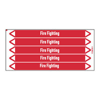 Pipe markers: Fire network | English | Fire Fighting