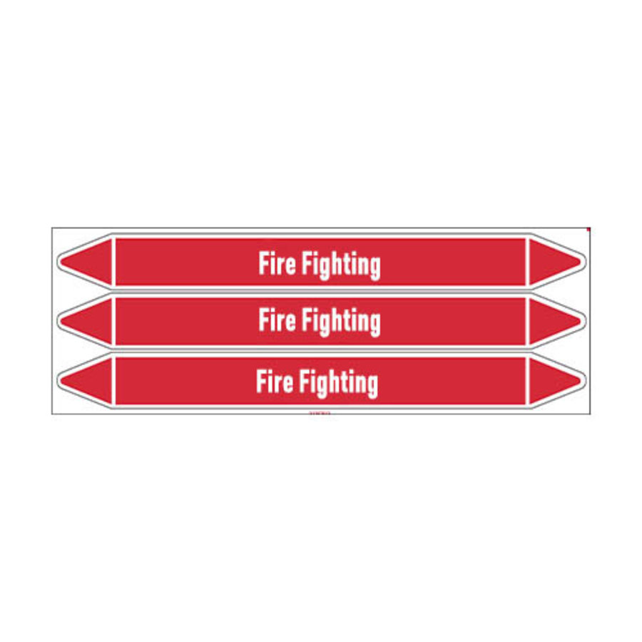 Pipe markers: Fire network | English | Fire Fighting