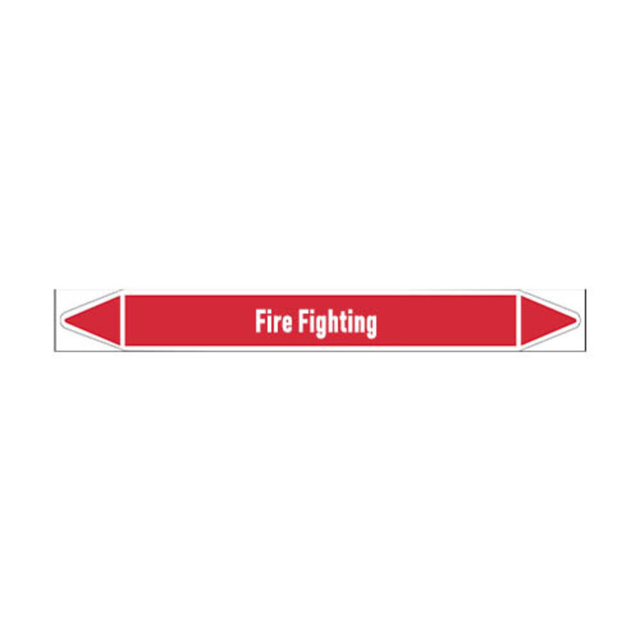 Pipe markers: Fire network | English | Fire Fighting