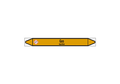 Pipe markers: Ethylene oxide | English | Gas 