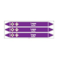 Pipe markers: Bleichlauge | German | Alkalis